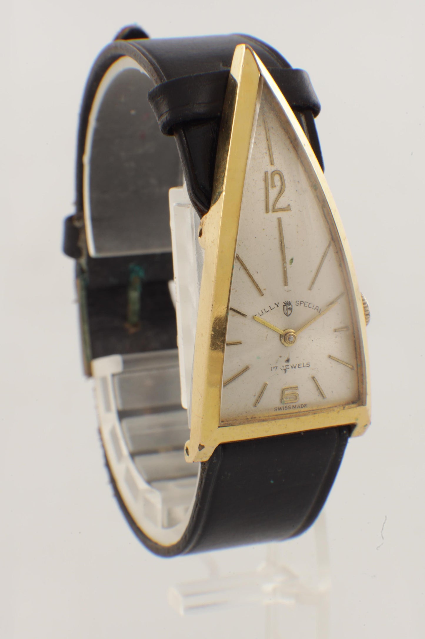 Art Deco Unusual Swiss Made Vintage Gold Plated Watch 1930'