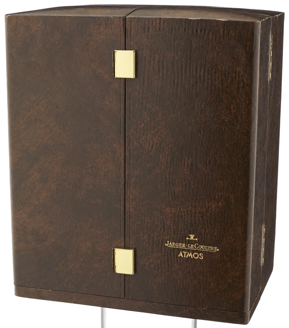 Jaeger-LeCoultre Vintage Atmos "Luigi Colani" ca 1975 in steel with its original box Rare