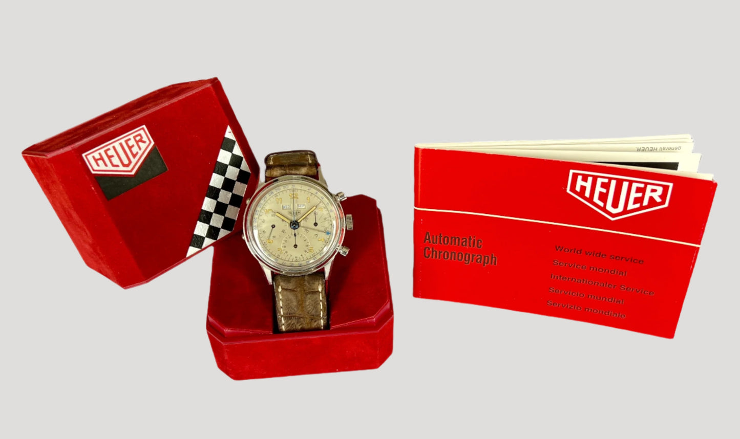 Heuer Vintage Pre-Carrera Dato 40 mm Ref. 2547 Full Set
