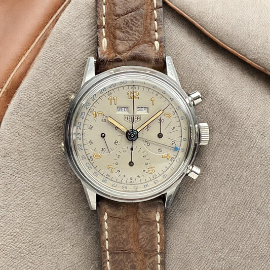 Heuer Vintage Pre-Carrera Dato 40 mm Ref. 2547 Full Set