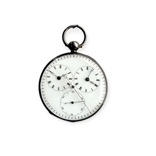 Jean Jaquet Freres signed Antique Silver Pocket Watch with its custom made key 1880' Connoisseur