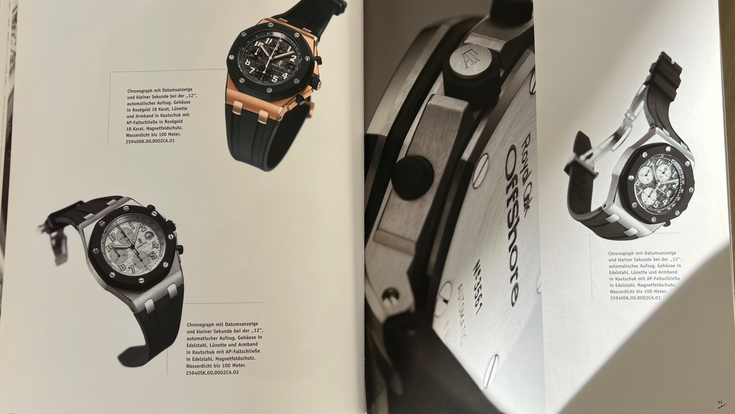 Audemars Catalog Catalogue Katalog Rare Collection 2006-2007 with Türler price list