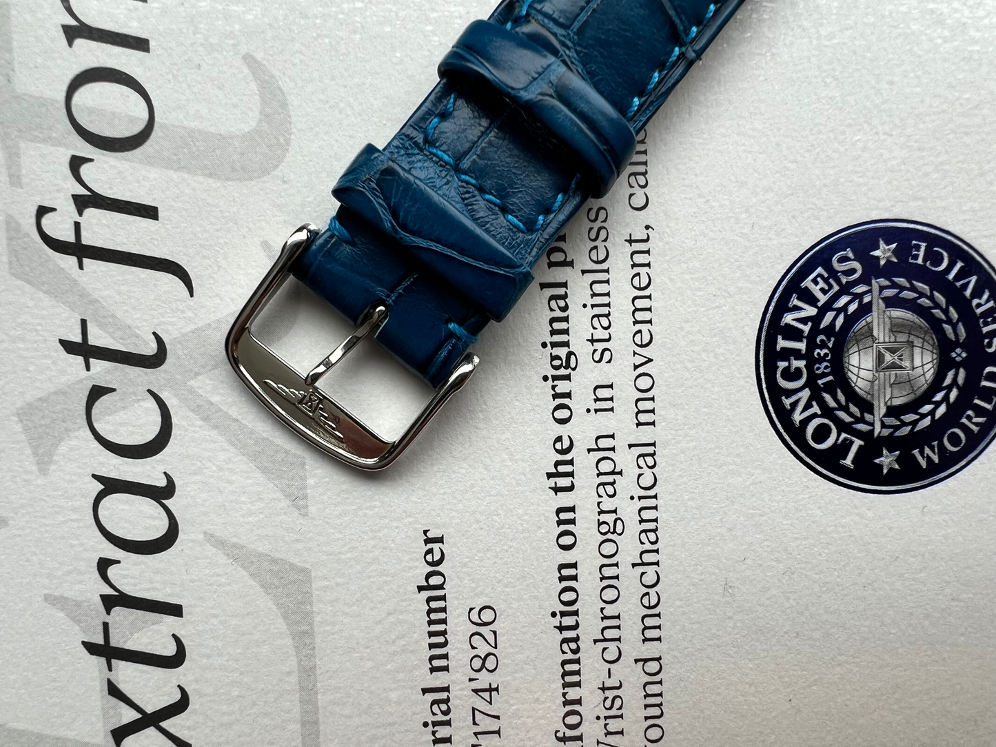 Longines Münich 1972’ Chronograph Valijoux 72 Vintage Collector Archives extract Ref. 8614