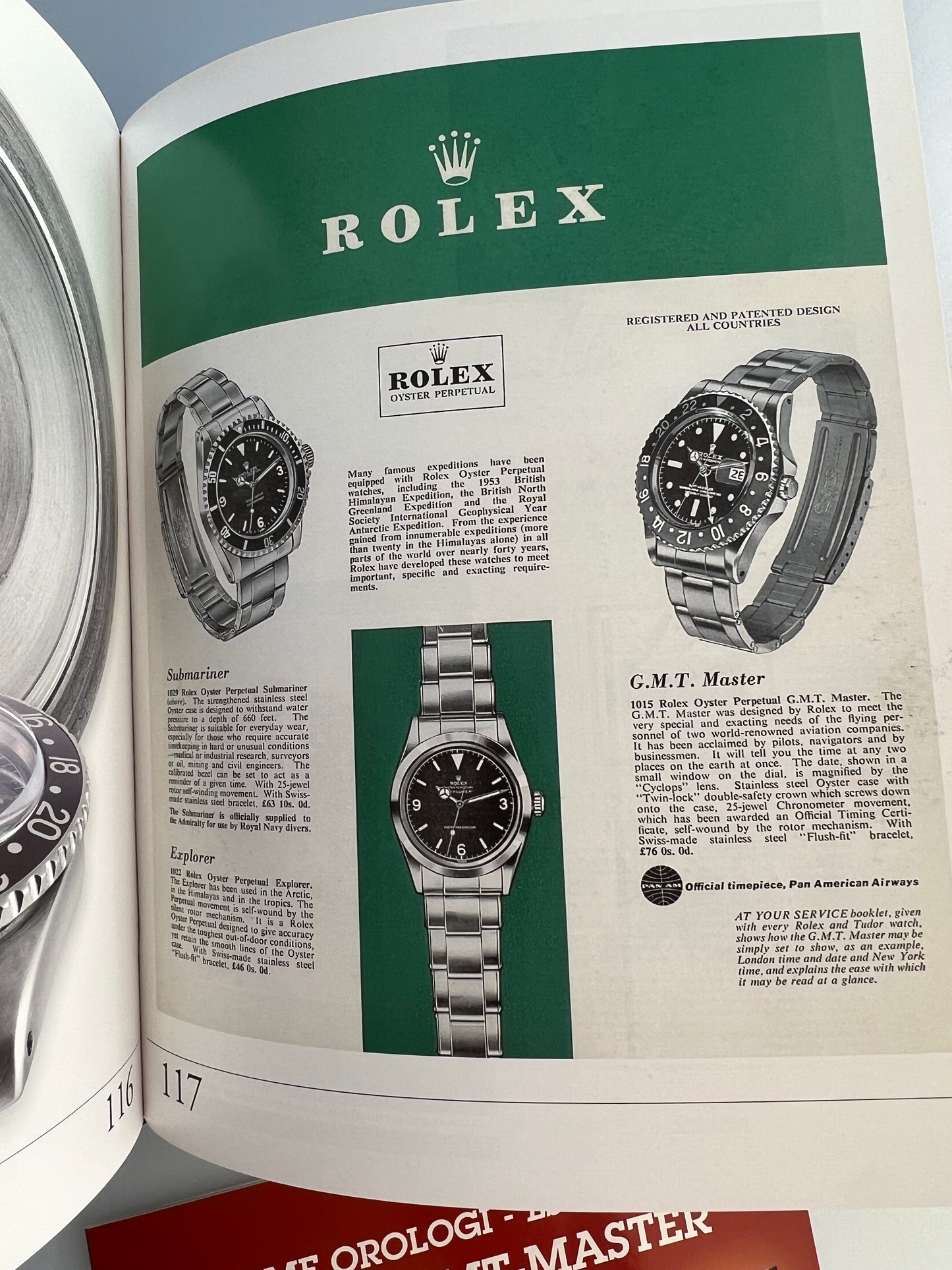 Rolex GMT Master by Guido Mondani Hardcover Large Discontinued Book / Livre/ Buch/Libro Rare'