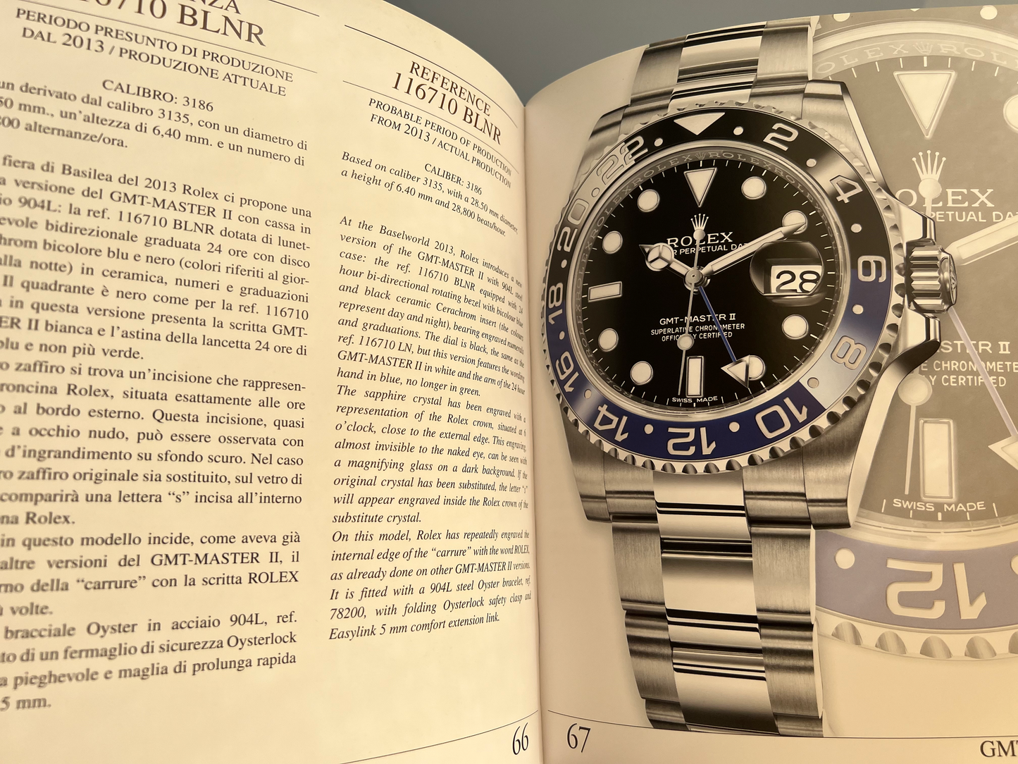 Rolex GMT Master by Guido Mondani Hardcover Large Discontinued Book / Livre/ Buch/Libro Rare'