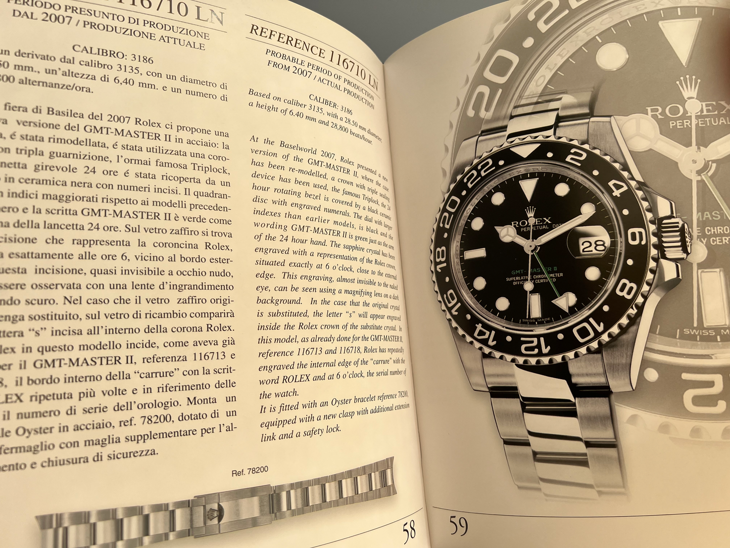 Rolex GMT Master by Guido Mondani Hardcover Large Discontinued Book / Livre/ Buch/Libro Rare'