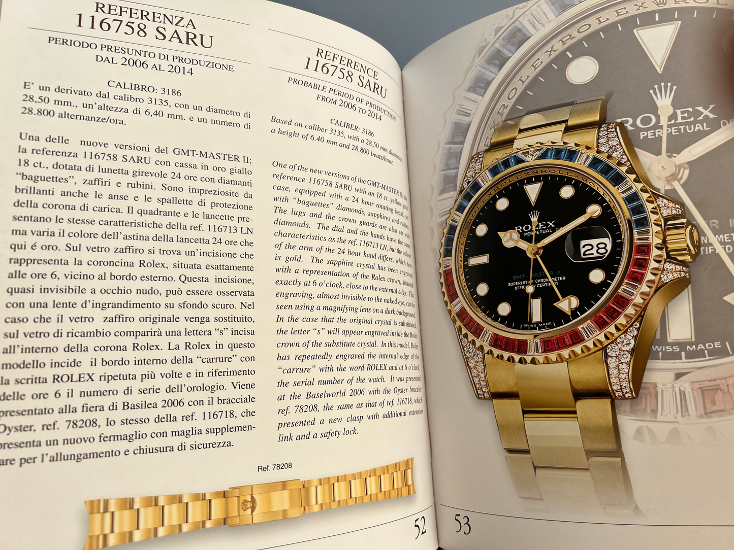 Rolex GMT Master by Guido Mondani Hardcover Large Discontinued Book / Livre/ Buch/Libro Rare'
