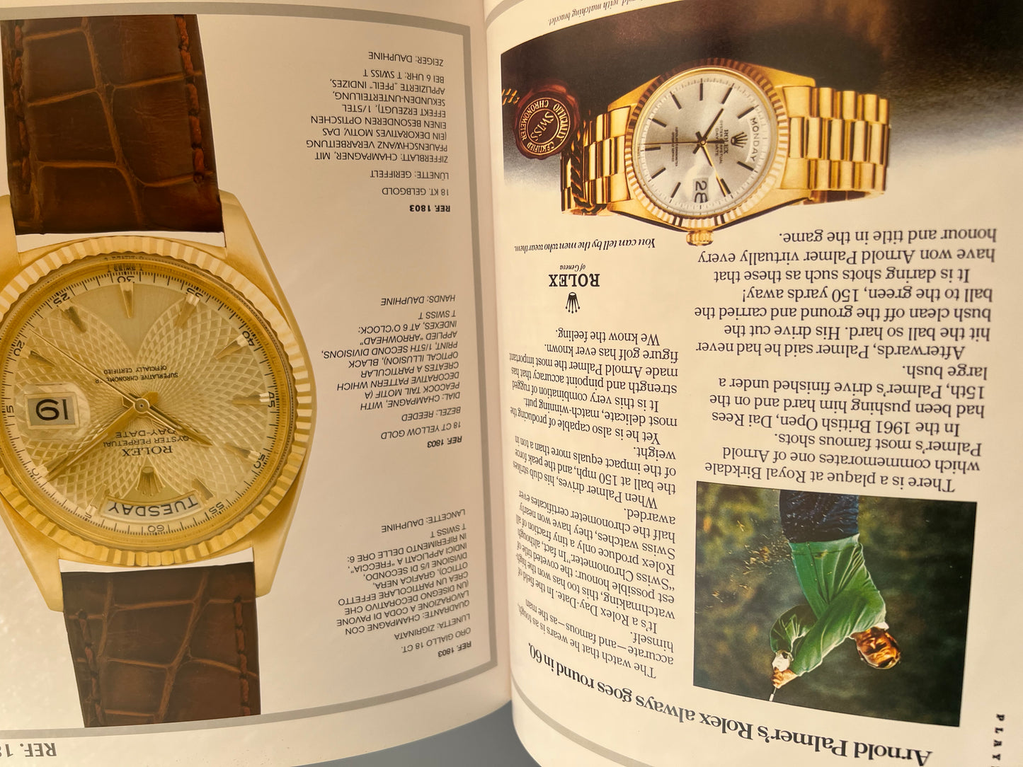 Rolex Day-Date by Guido Mondani Large Book / Livre/ Buch/Libro Rare'