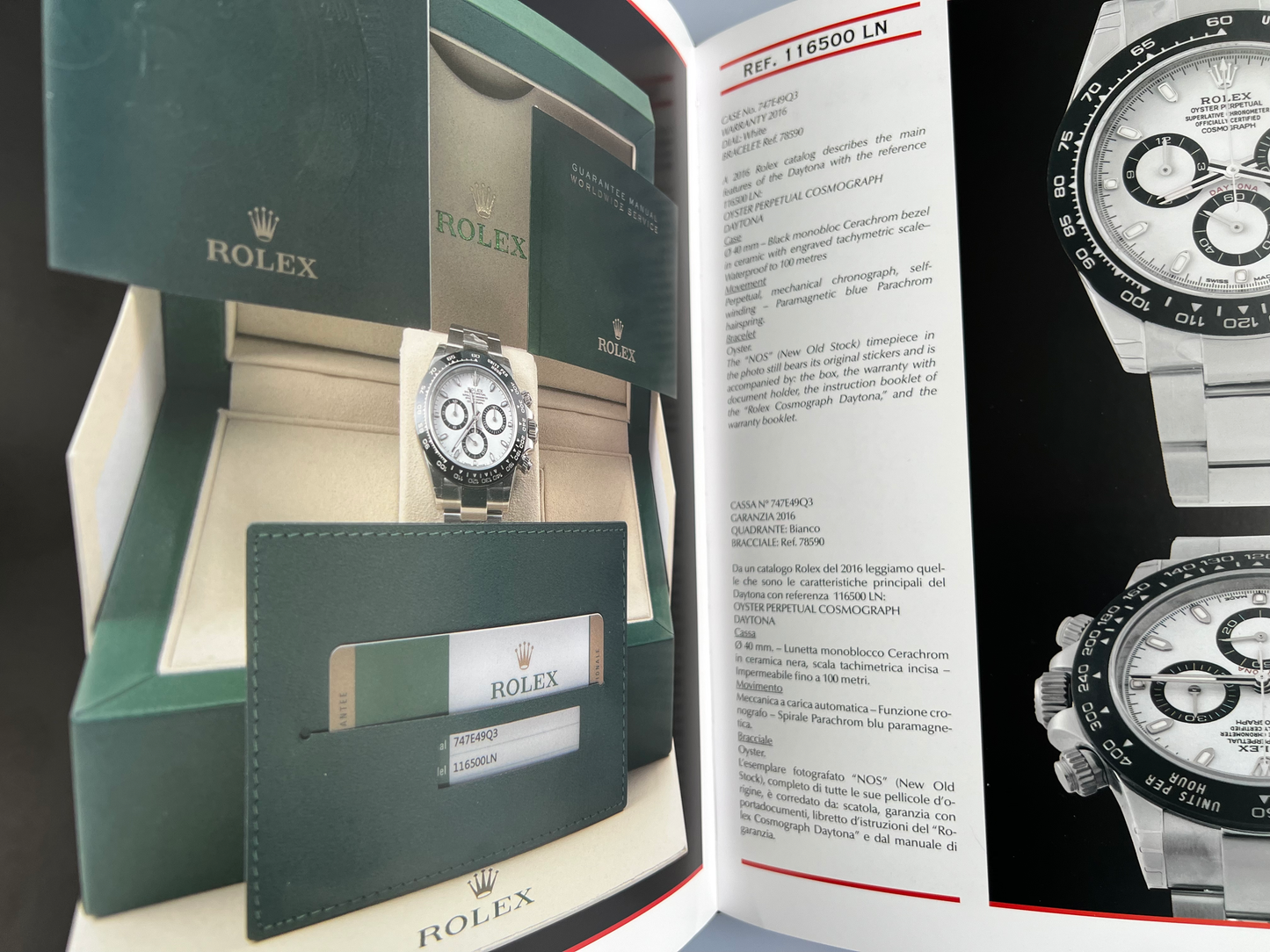 Rolex Daytona by Guido Mondani Large Hardcover Book / Livre/ Buch/ Libro Rare'