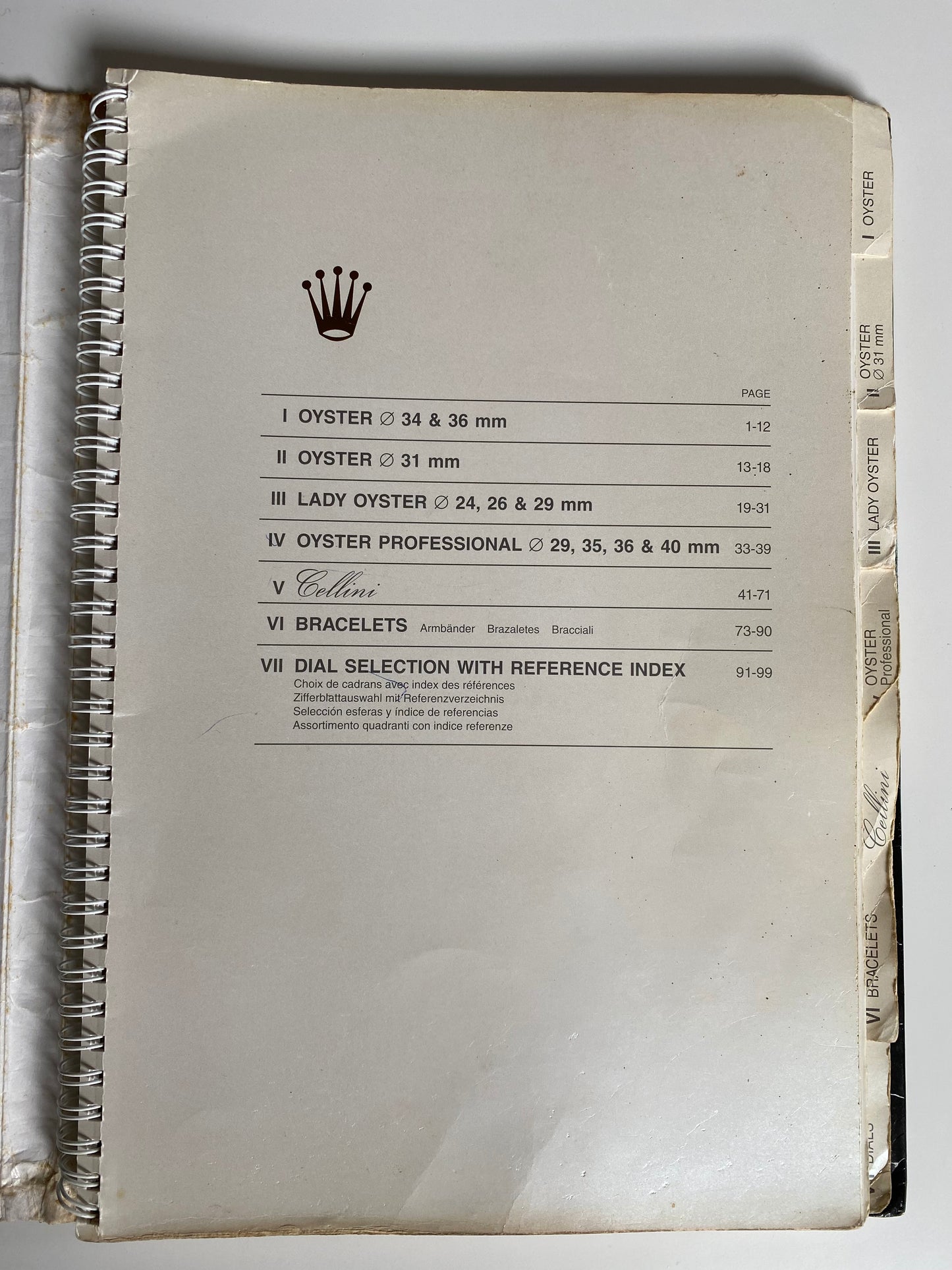 Rolex General Catalogue 1997 for Official Retailer Very Rare with all Dialls, Bracelets details
