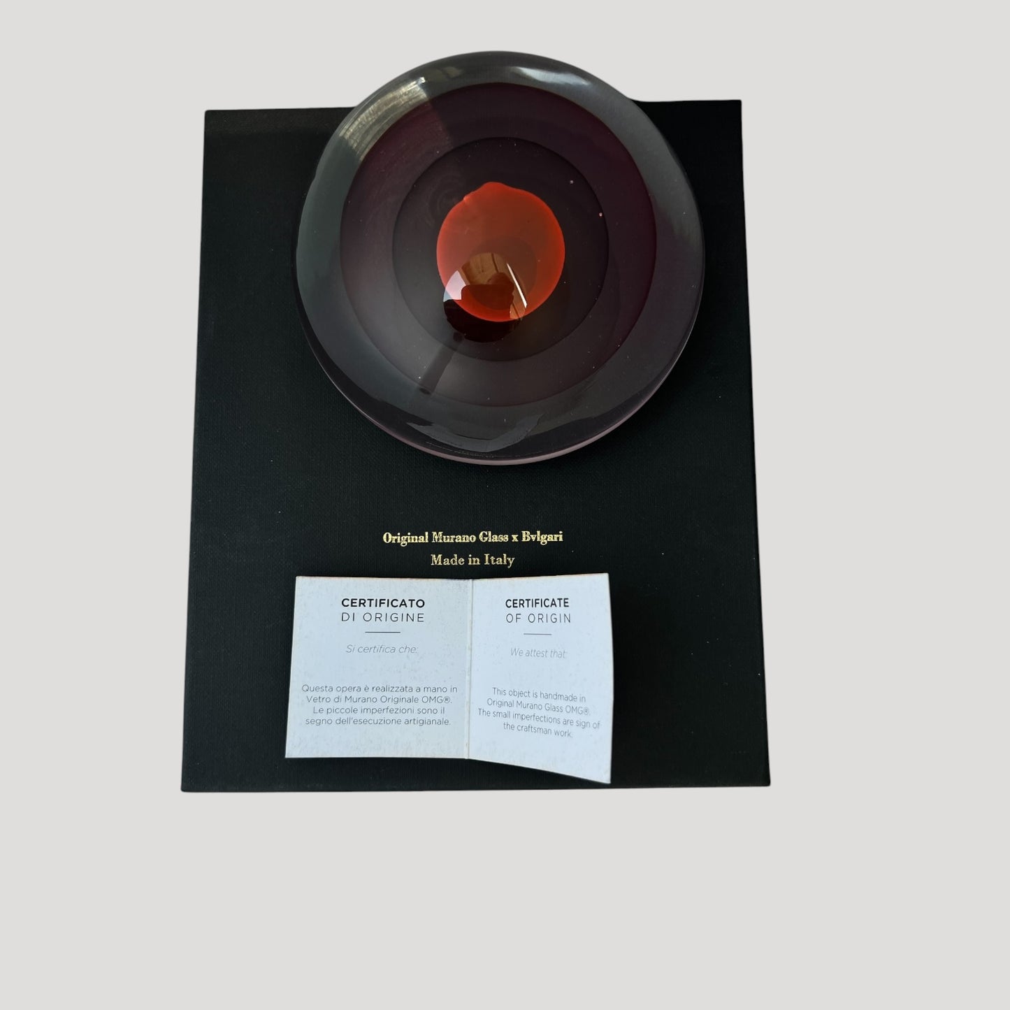 Bulgari New Collector Murano Glass Paperweight Presse Papier