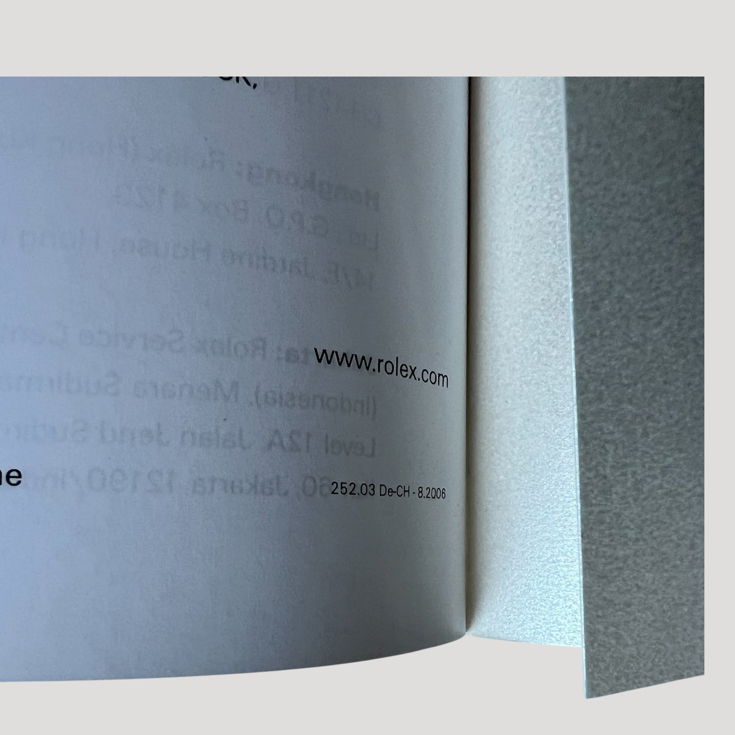 Rolex Oyster Perpetual Catalogue Book / Livre / Buch Collection 2006