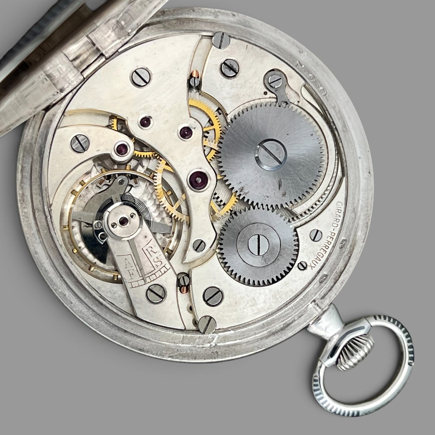 Girard-Perregaux Silver 900 Pocket Watch