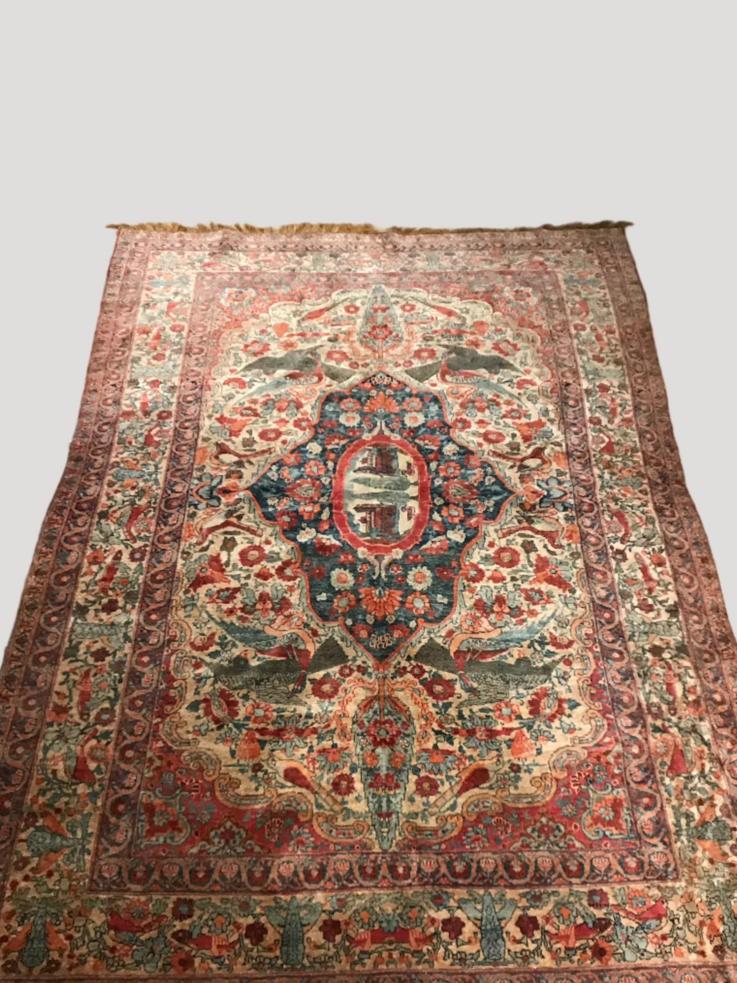 Silk Carpet/ Tapis/ Teppich soie Iran, XIXe s