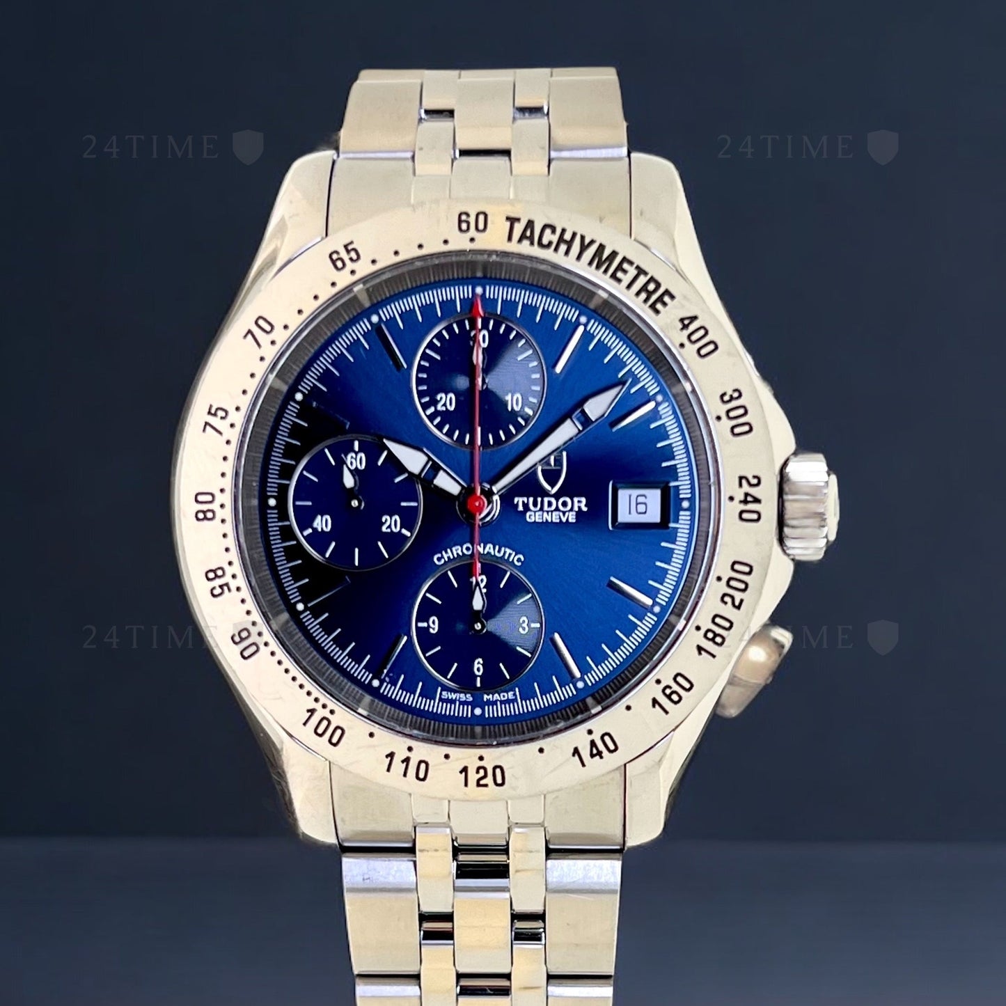 Tudor Chronautic Automatic Chronograph Ref. 79380 Blue Dial Full Set Mint'