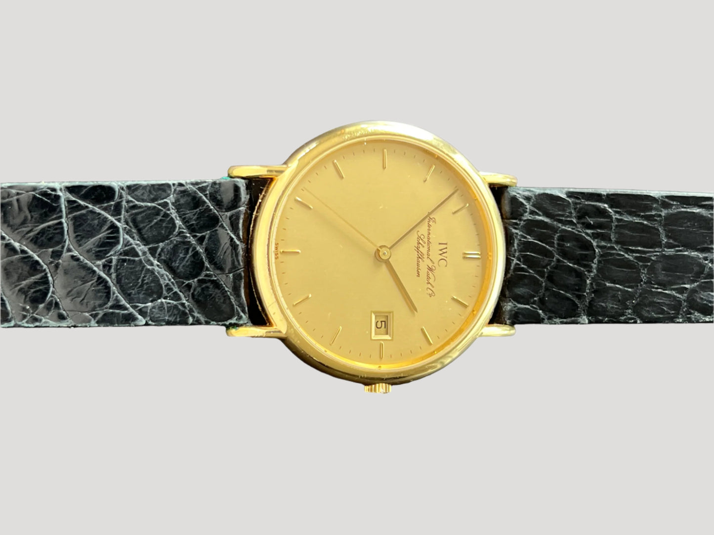 IWC Vintage 18k Gold ultra thin Full Set 1993