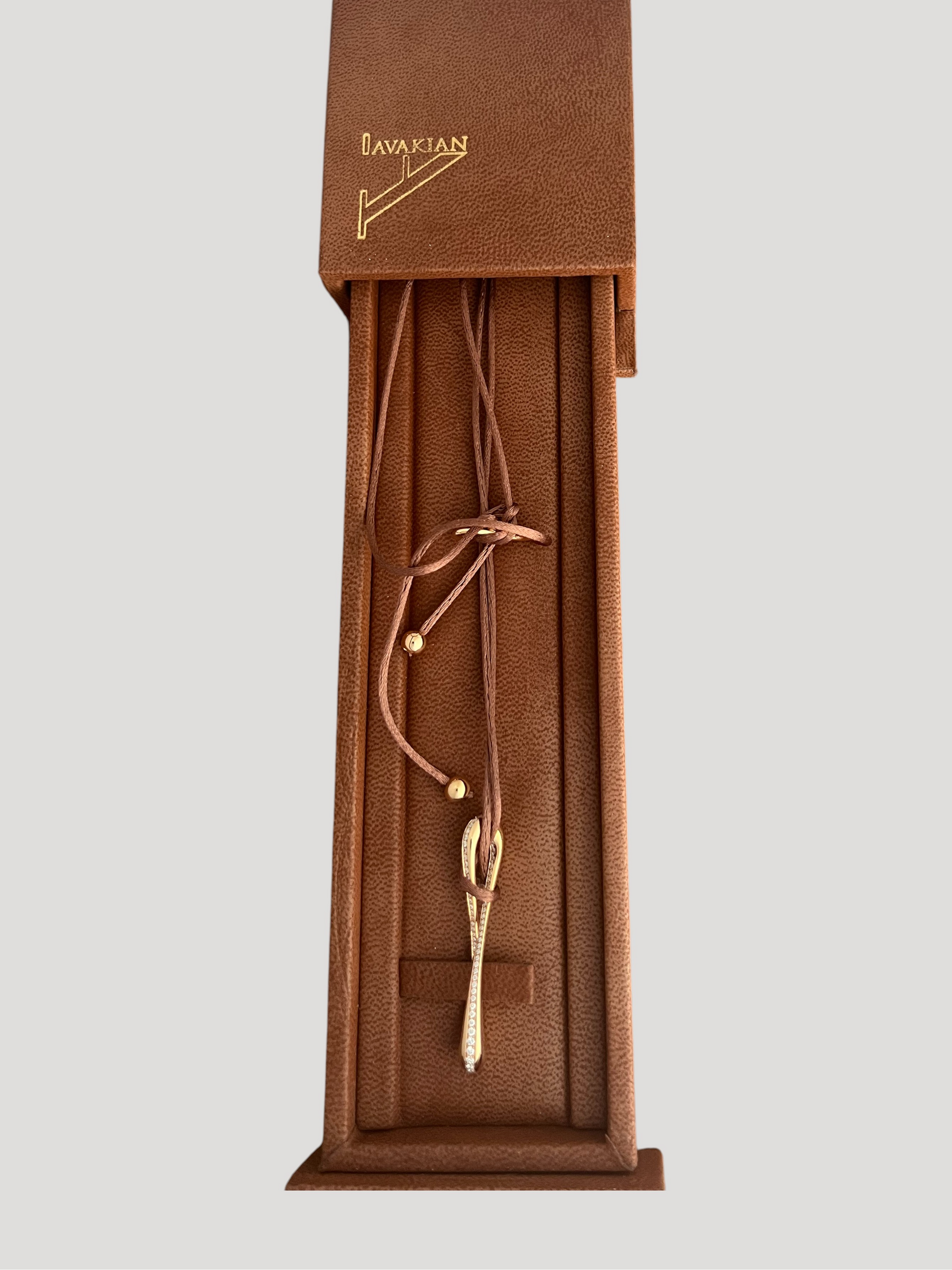 Infinity rose gold set with diamonds pendant