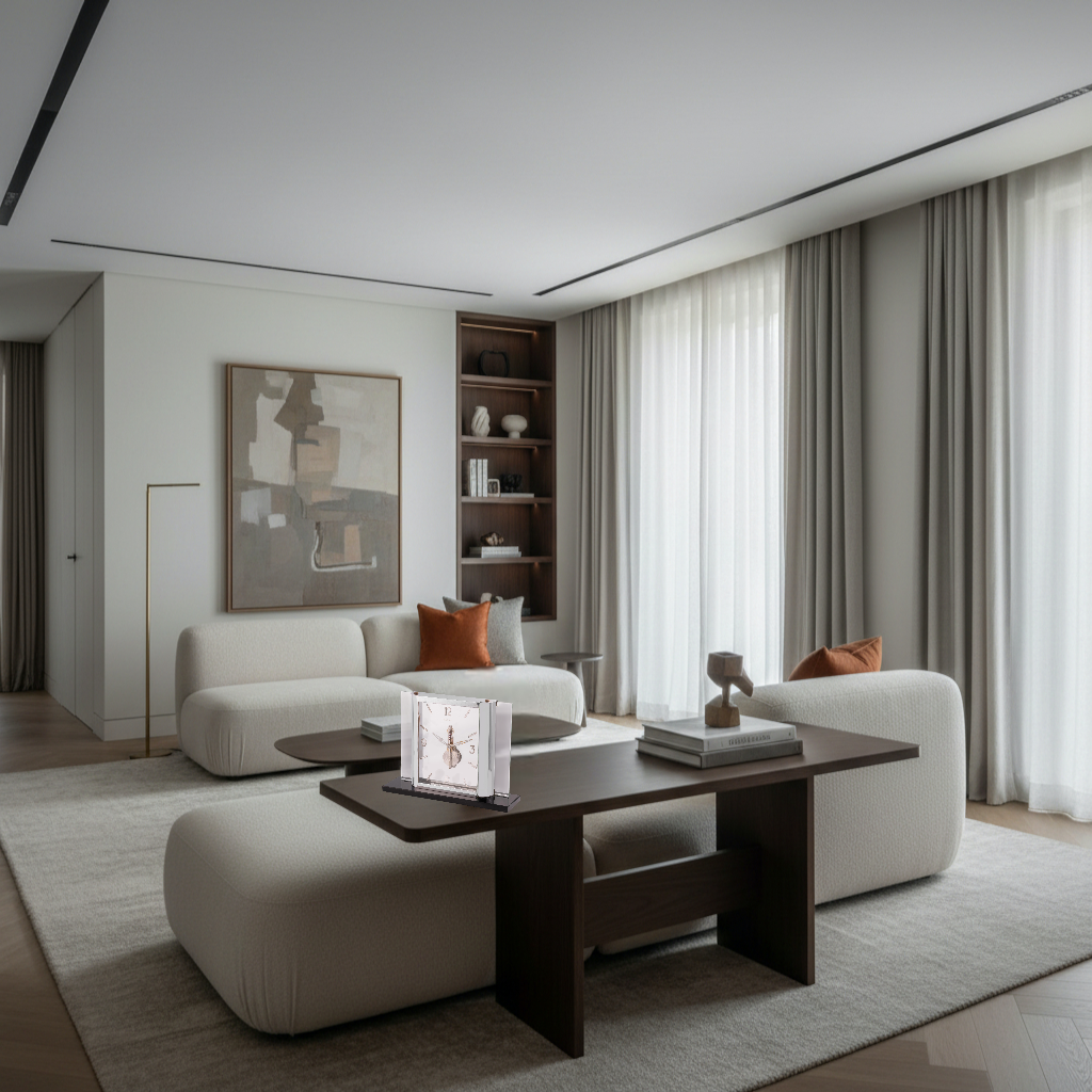 Jaeger-LeCoultre Art Deco 'Baguette' Table Clock Horloge Pendule 1930' Rare