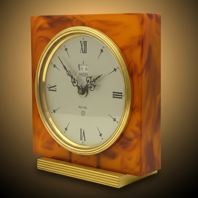 Jaeger-LeCoultre Recital 8 Days travel alarm clock, 1960s