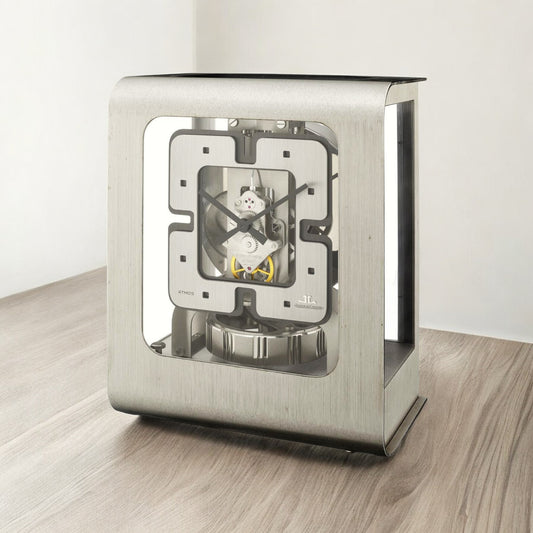 Jaeger-LeCoultre Vintage Atmos "Luigi Colani" ca 1975 in steel with its original box Rare, jaeger, atmos, 24time, chrono24, colani, luxury watch