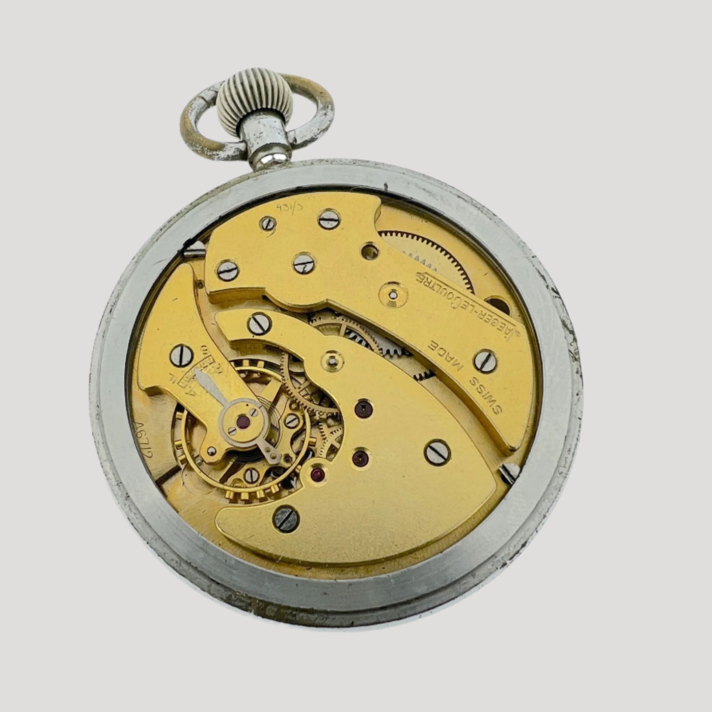 Jaeger LeCoultre WW2 issue General Service Trade Pattern military open-face pocket watch