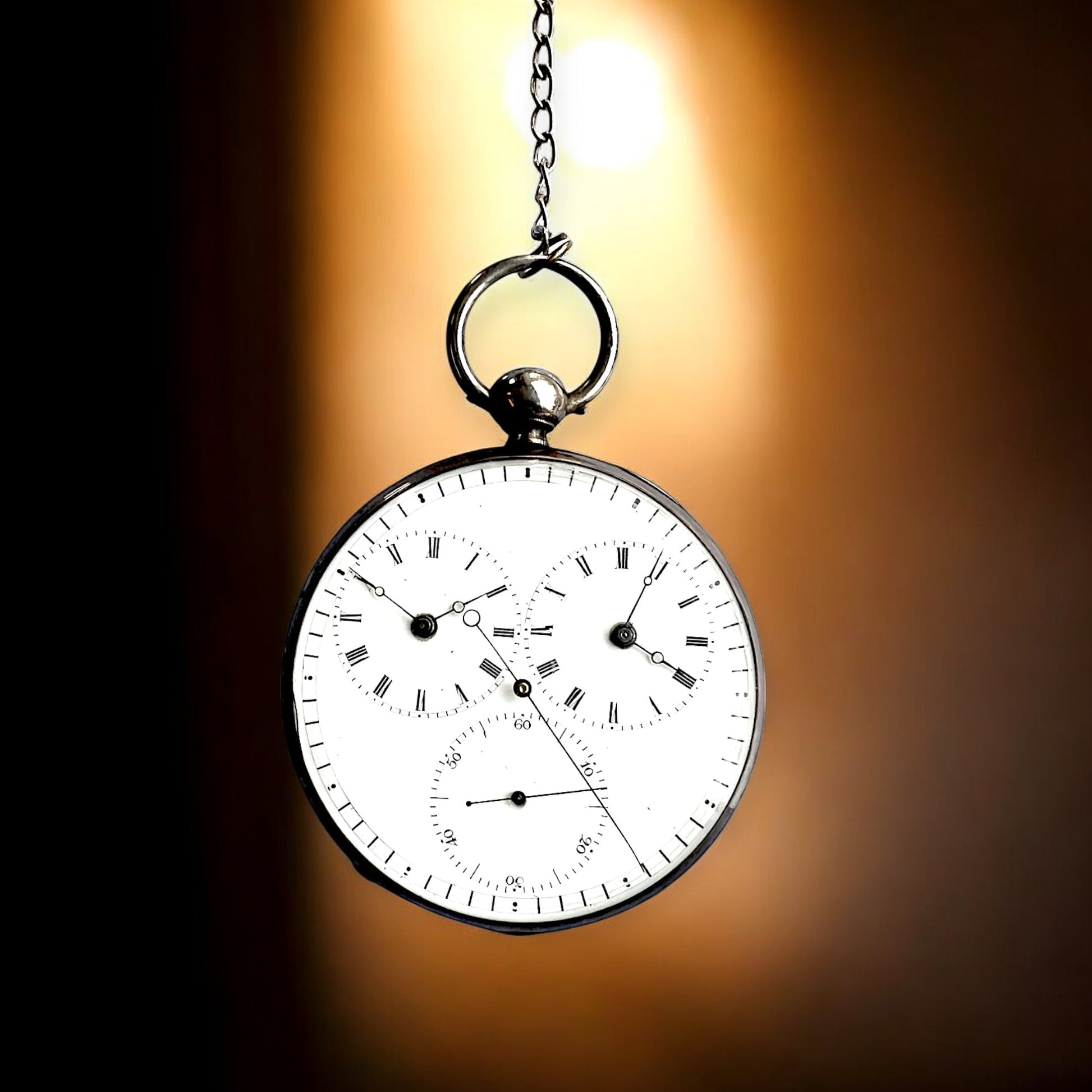 Jean Jaquet Freres signed Antique Silver Pocket Watch