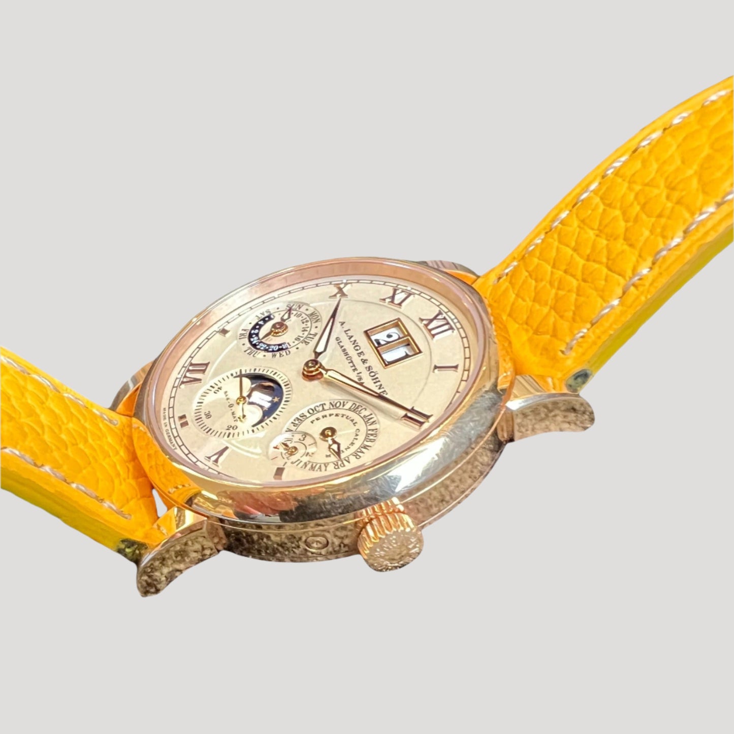 Lange & Sohne Langematik Perpetual Calender 18K Gold Moon Phase Ref.310.021