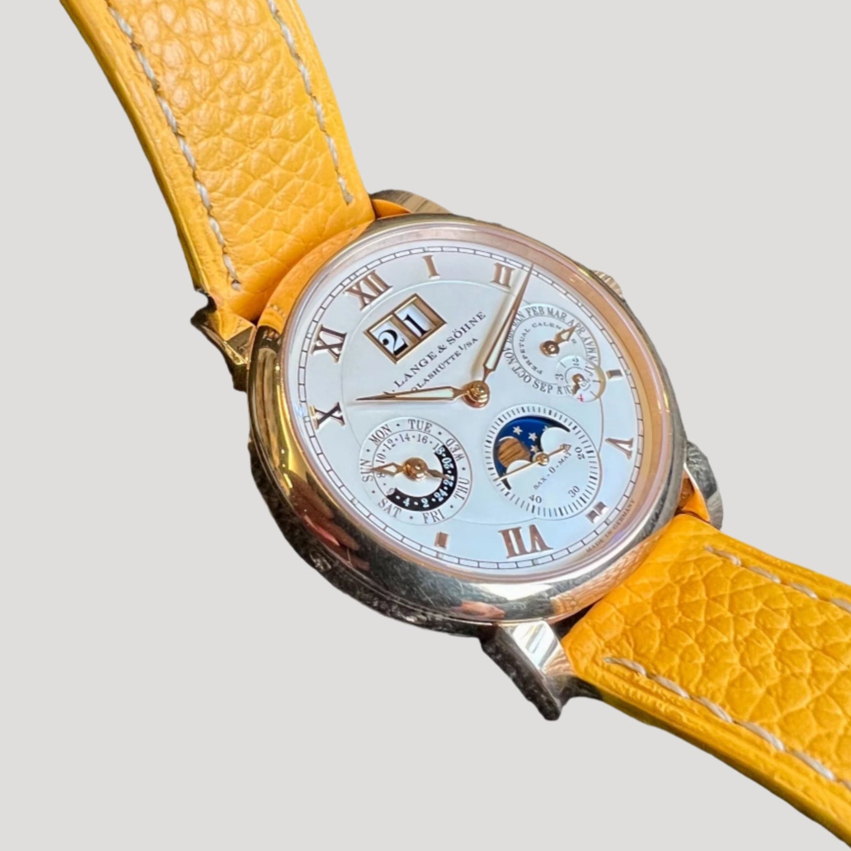 Lange & Sohne Langematik Perpetual Calender 18K Gold Moon Phase Ref.310.021