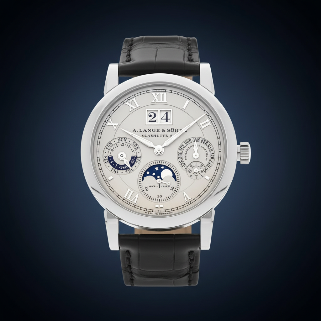 Lange & Sohne Langematik Perpetual Calender Platinum Moon Phase Ref.310.025E