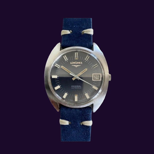 Longines Admiral Ultronic Vintage Ref. 2332 Blue Dial Archives extract