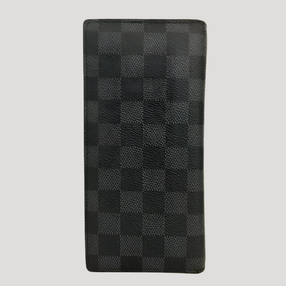 Louis Vuitton Damier Graphite Zippy Zip around black long wallet / portefeuille /Portemonnaie