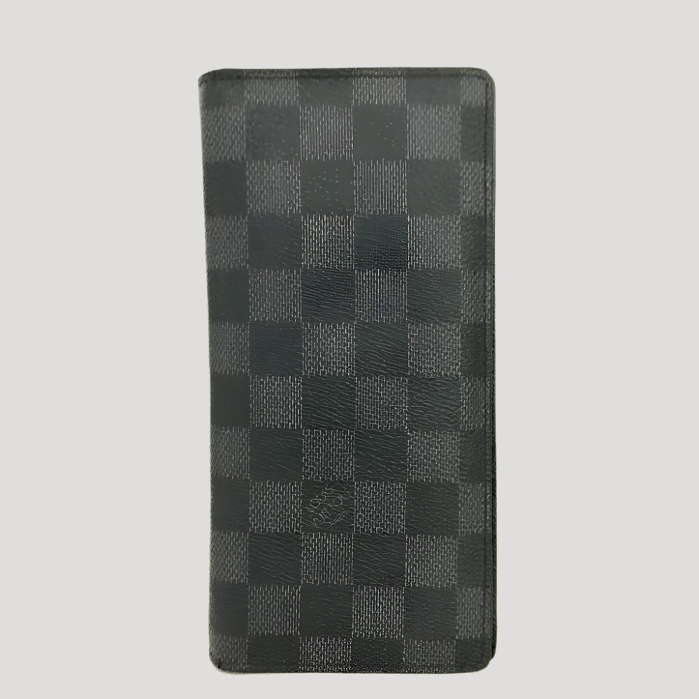 Louis Vuitton Damier Graphite Zippy Zip around black long wallet / portefeuille /Portemonnaie