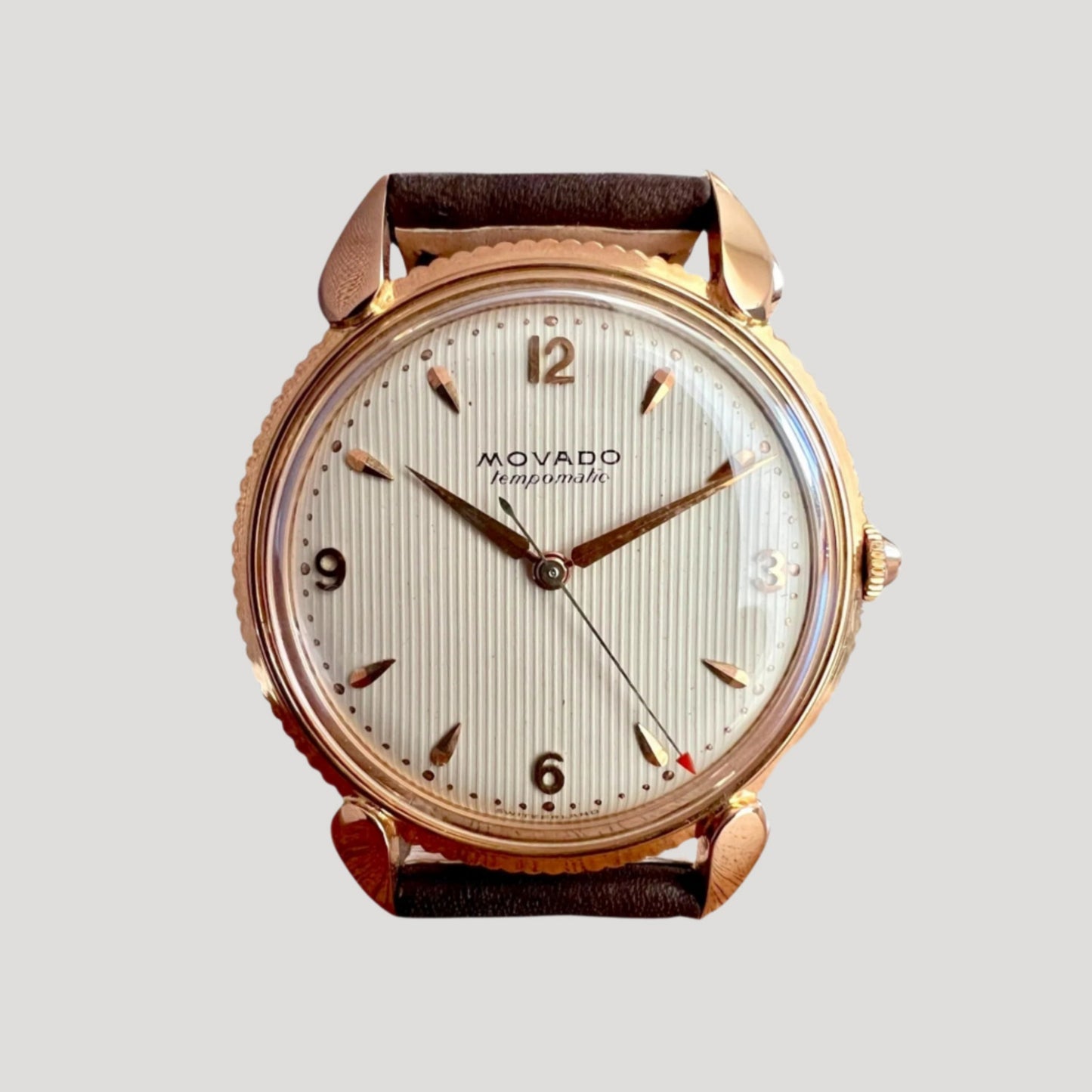Movado Jumbo 18K Rose Gold 1960'
