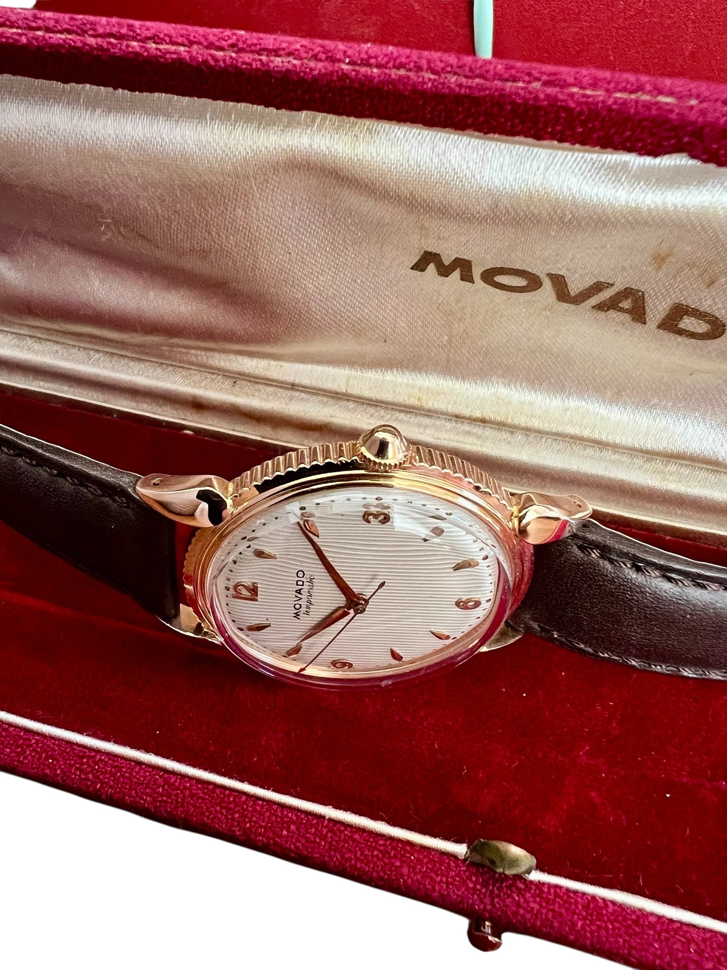 Movado Jumbo 18K Rose Gold 1960'