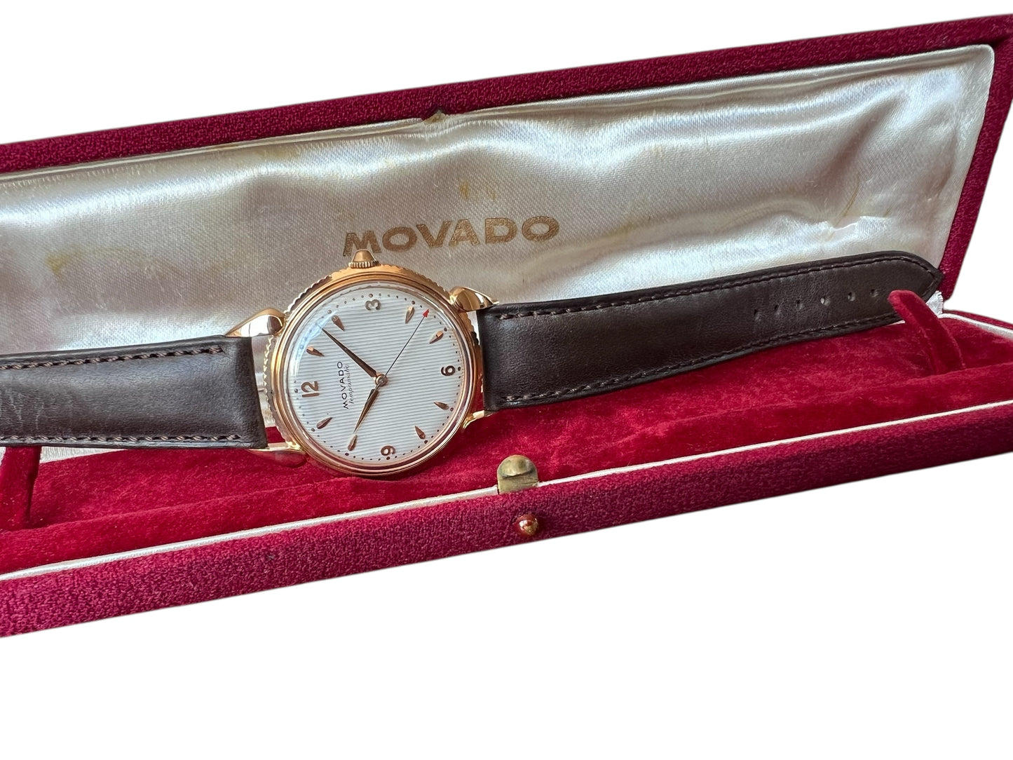 Movado Jumbo 18K Rose Gold 1960'