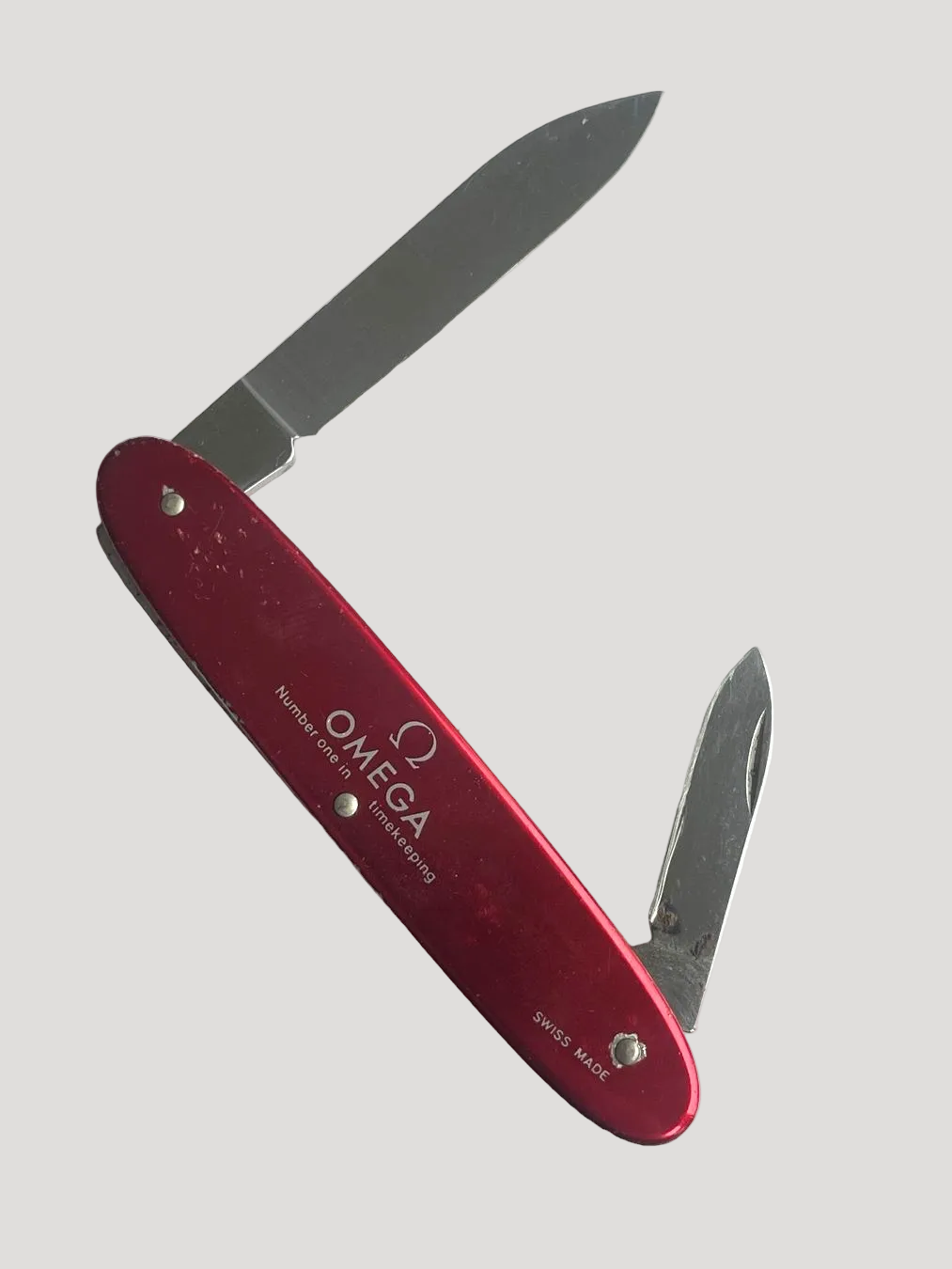Omega New Pocket Swiss Knife case opener/ Couteau suisse