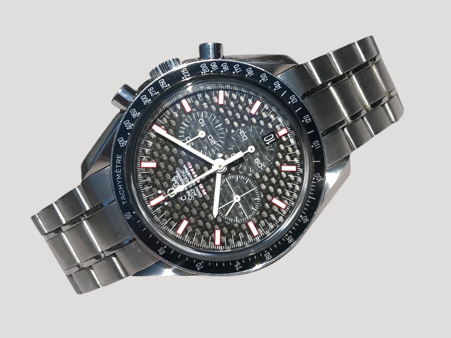 Omega Speedmaster Racing Chronograph Steel 42mm Carbon Black Dial Full Set Ref. 3552.59.00