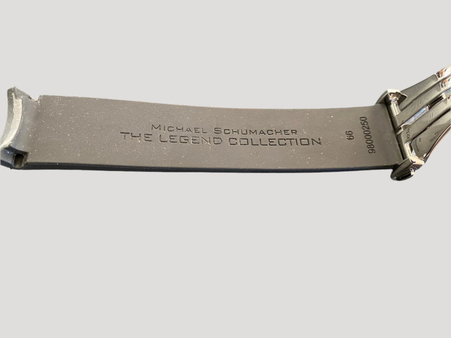 Omega Speedmaster Racing Michael Schumacher Rubber Bracelet with folding clasp