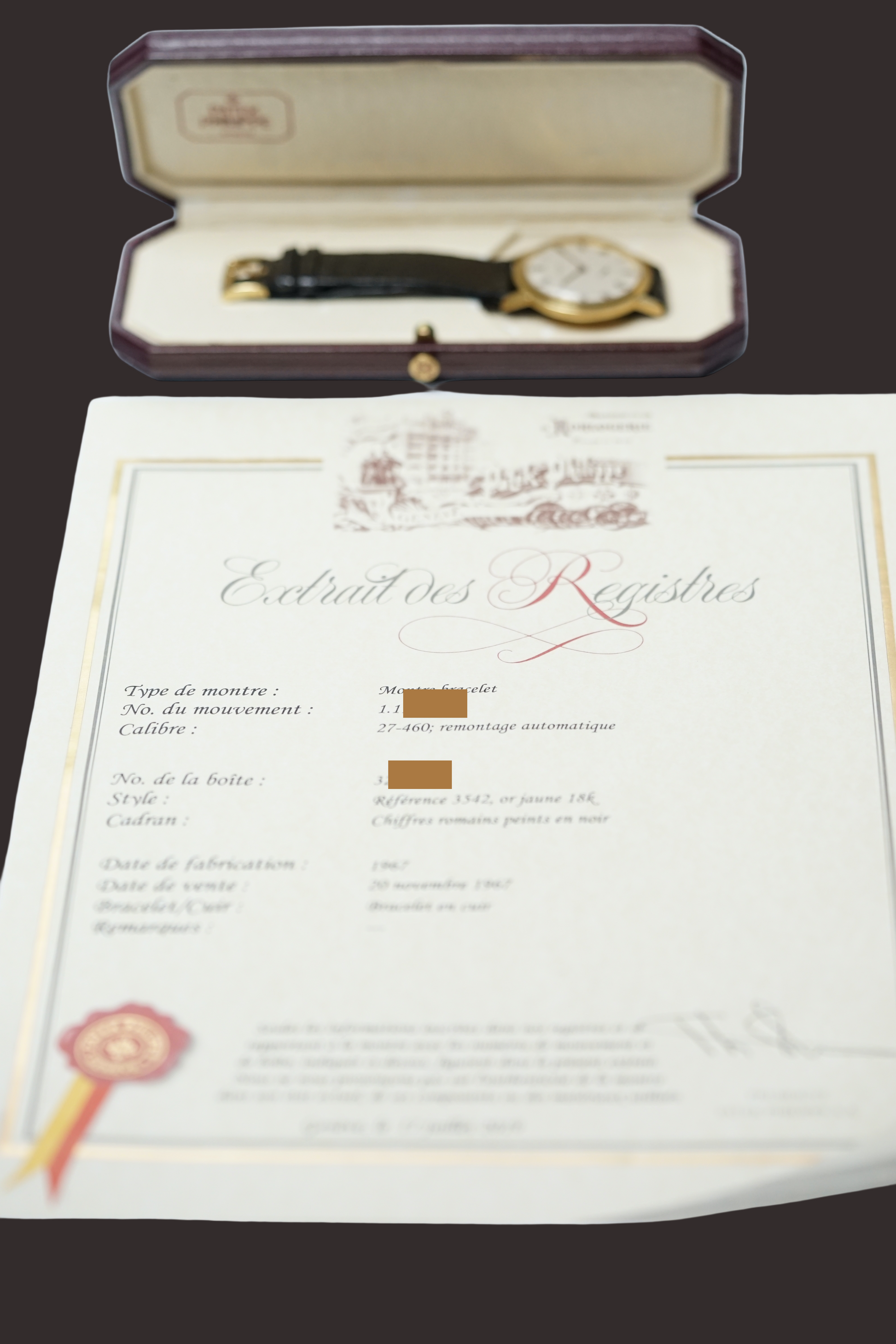 PATEK PHILIPPE 3542 Vintage Calatrava 1967'
