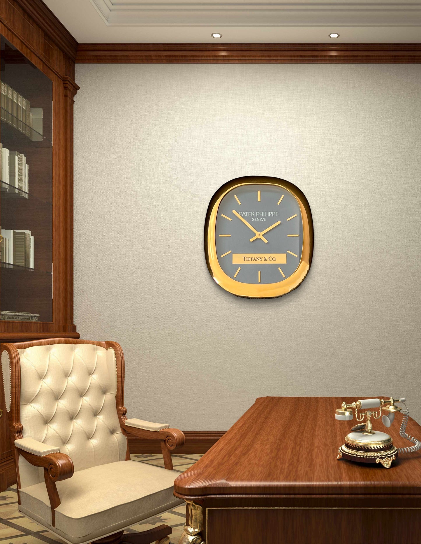 PATEK PHILIPPE Elipse Official Retailer's Wall Clock Rare 1990'