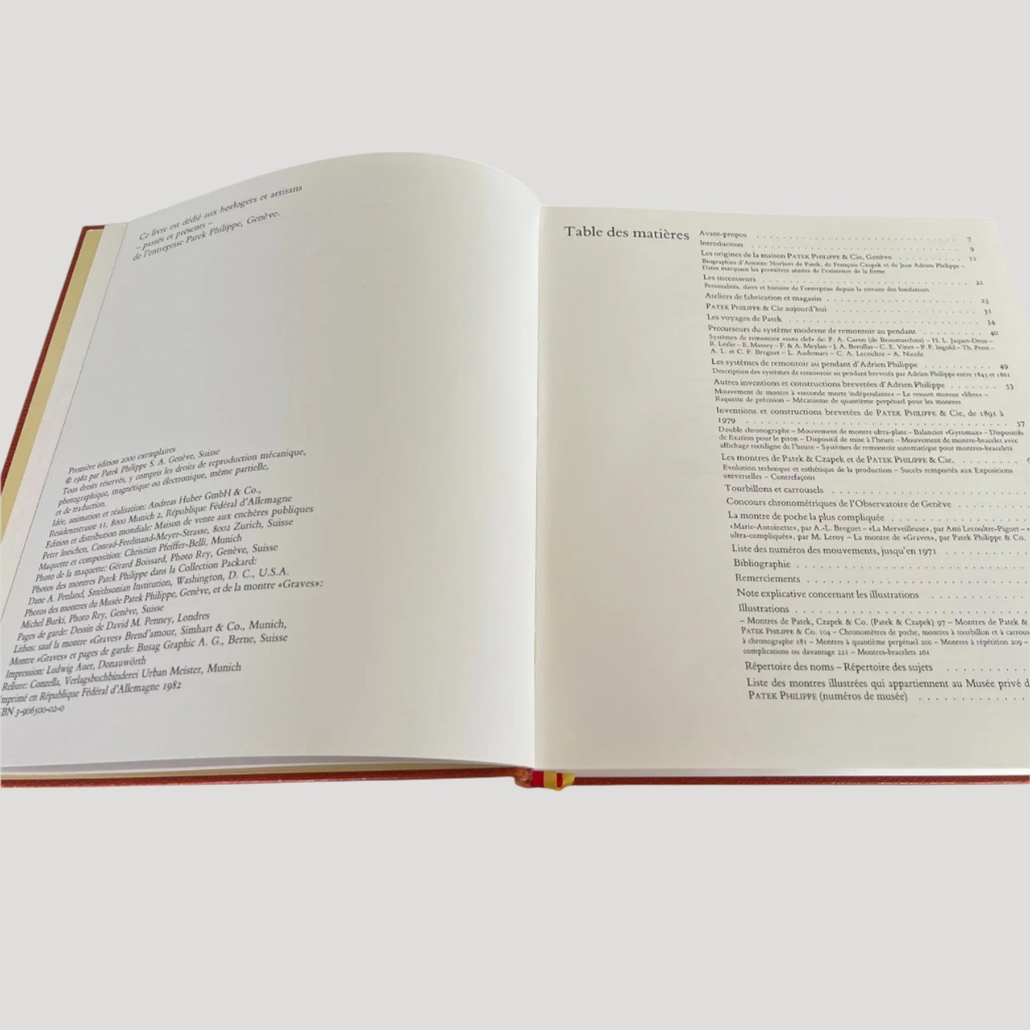 Patek Philippe Book 1982 First Edition Luxury Leather Limited Edition Hand Signed by Stern & Numbered 8/150 Rare