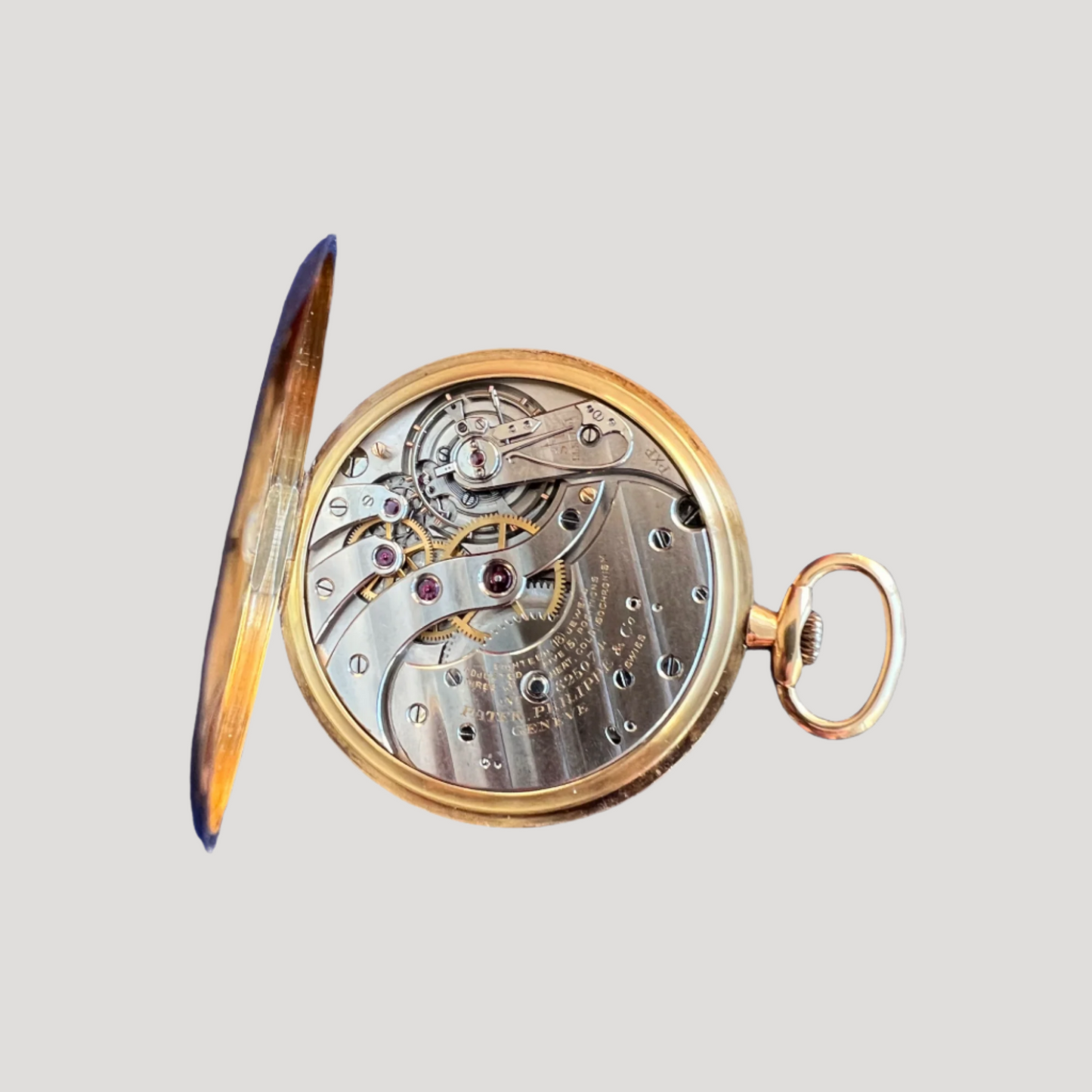Patek Philippe Rare Collector' 18k Gold Open Face Pocket