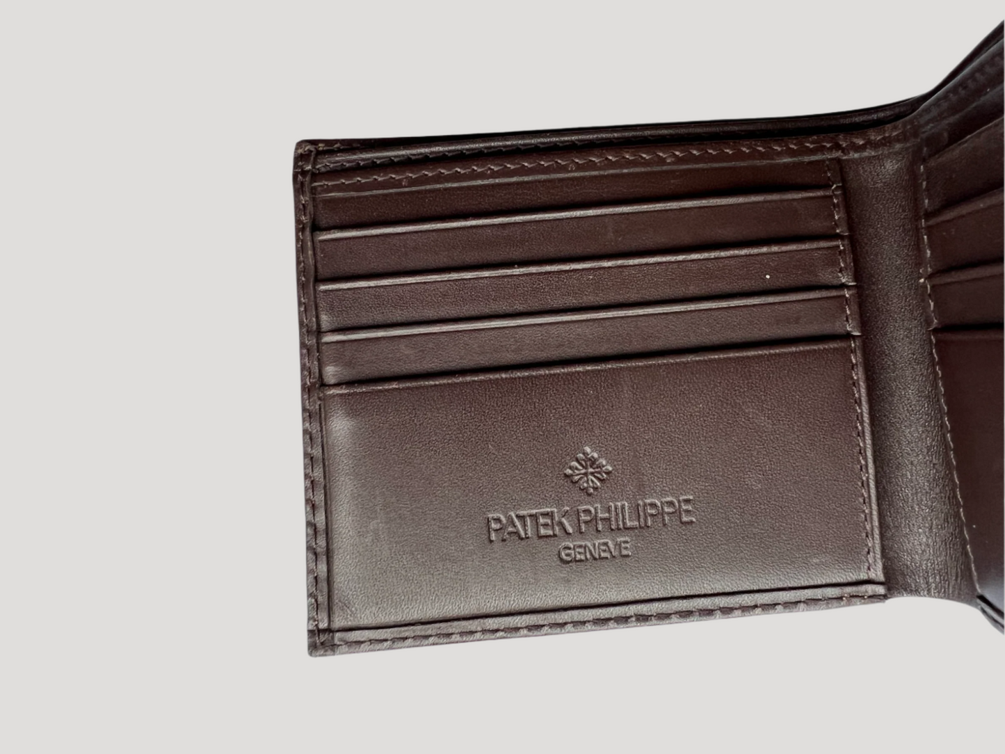 Patek Philippe Brown Leather Wallet / Portemonnaie /Geldbeutel with its original box