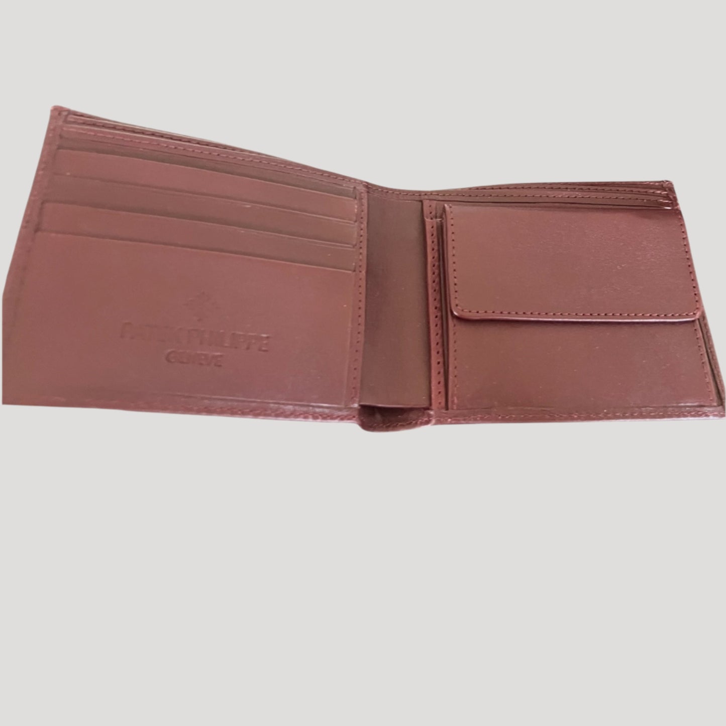 Patek Philippe NOS Vintage Burgundy Leather Wallet/ Portemonnaie/Portefeuille