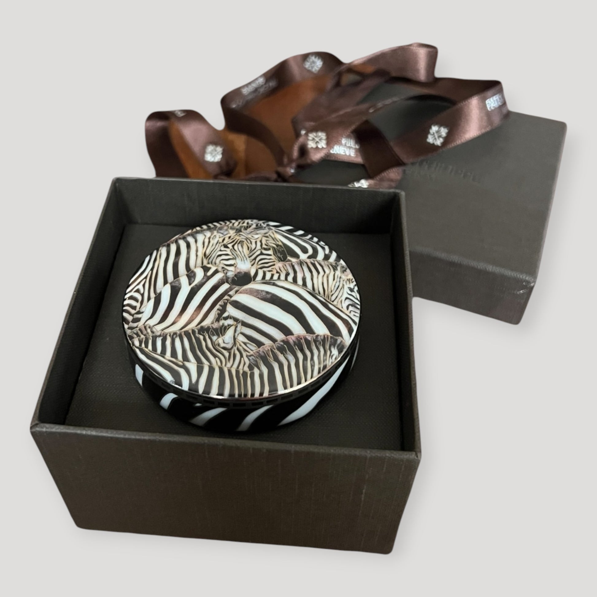 Patek Philippe ' Limoges Porcelain Zebra Trinket Candy Box NEW Collection 2023