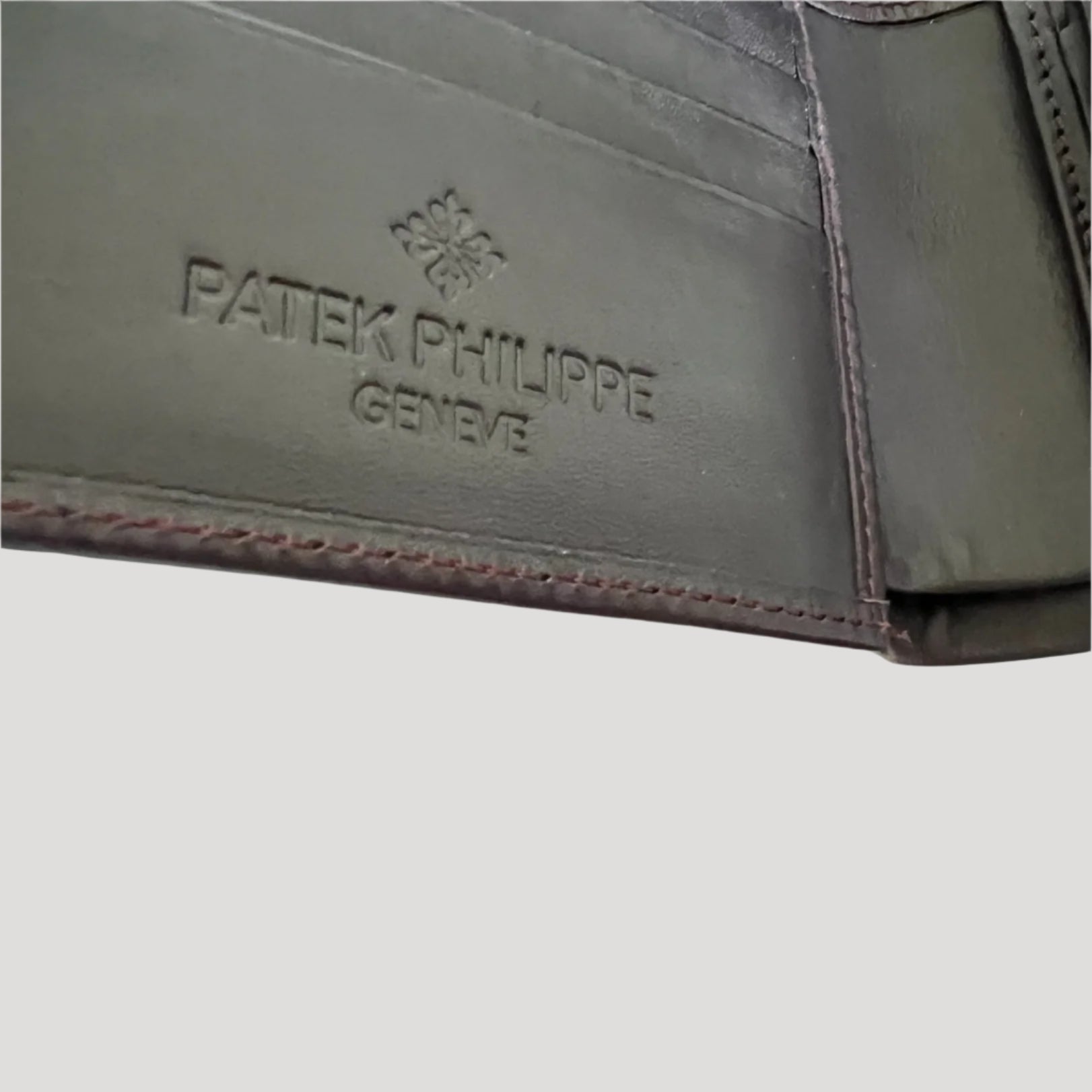 Patek Philippe NOS Vintage Burgundy Leather Wallet/ Portemonnaie/Portefeuille