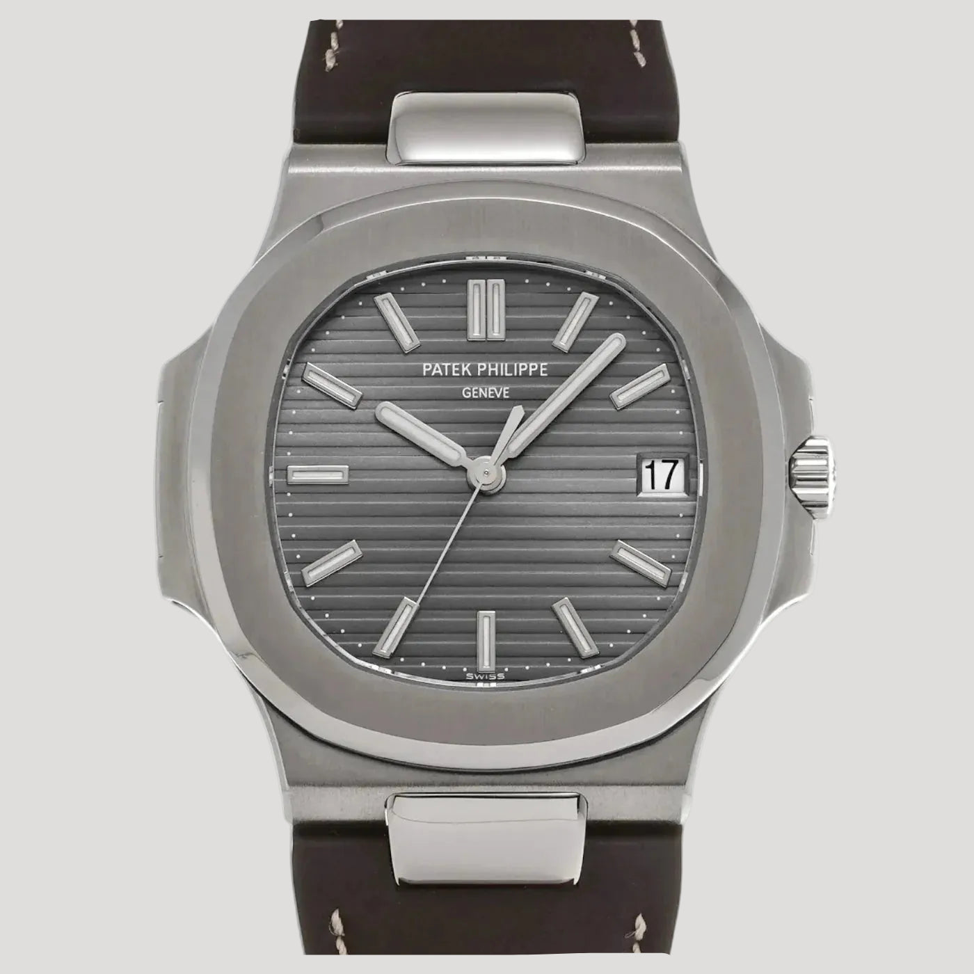 Patek Philippe Nautilus Grey Dial 18K White Gold 5711G-001 New Full Set