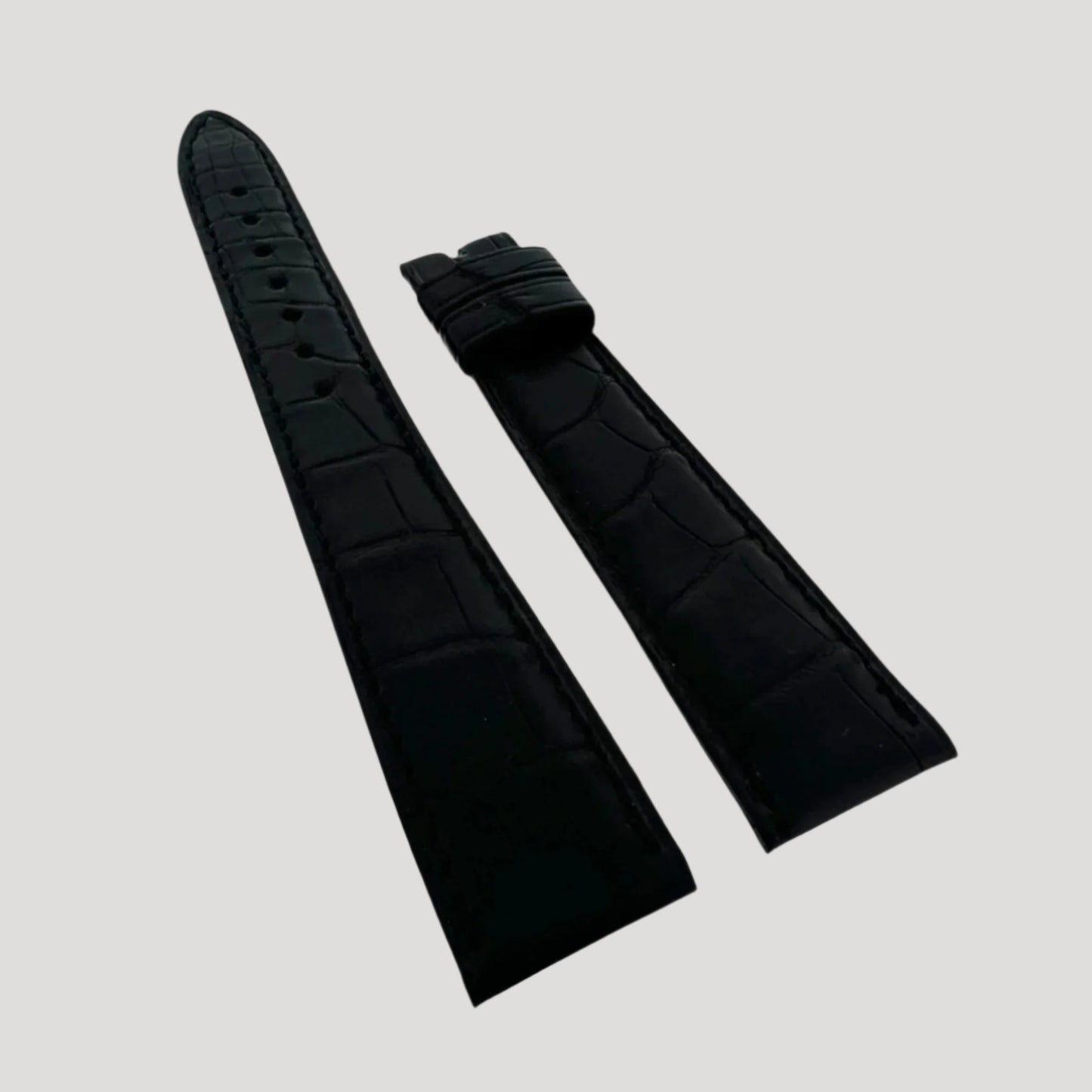 Patek Philippe New Black Croco Matte Band / Bracelet / Strap 18/14 mm