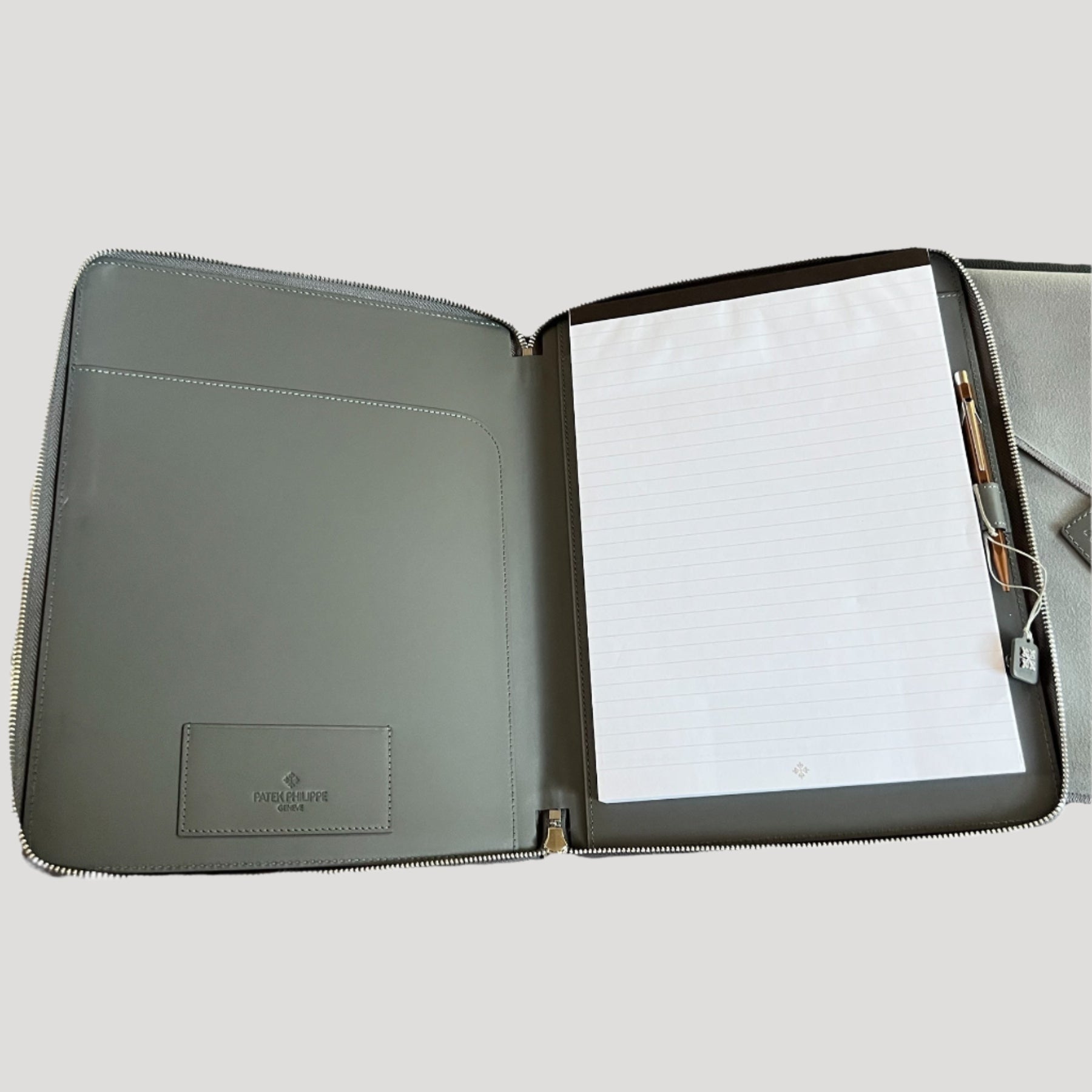 Patek Philippe New Briefcase with Patek Notebook, Caran d'Ache pen & Calatrava Cross Pin