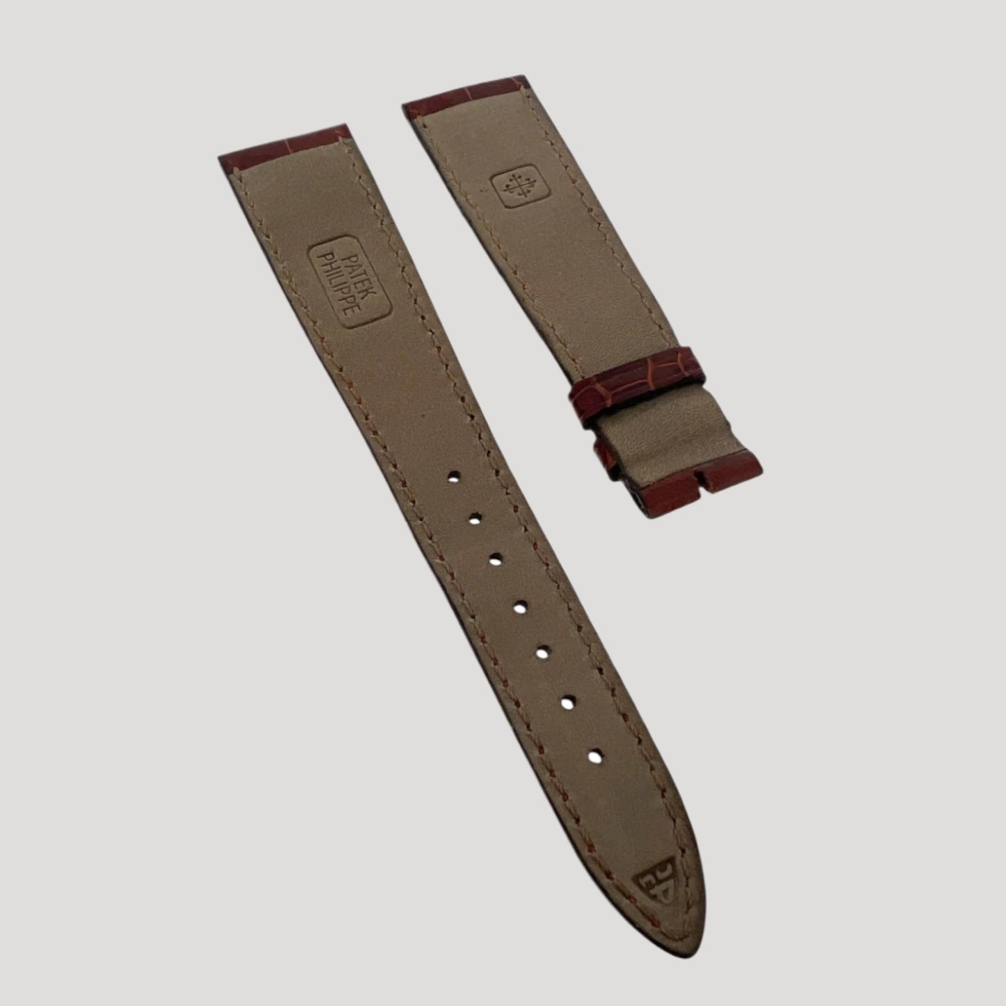 Patek Philippe New Light Brown Croco Band / Bracelet / Strap 19/14 mm
